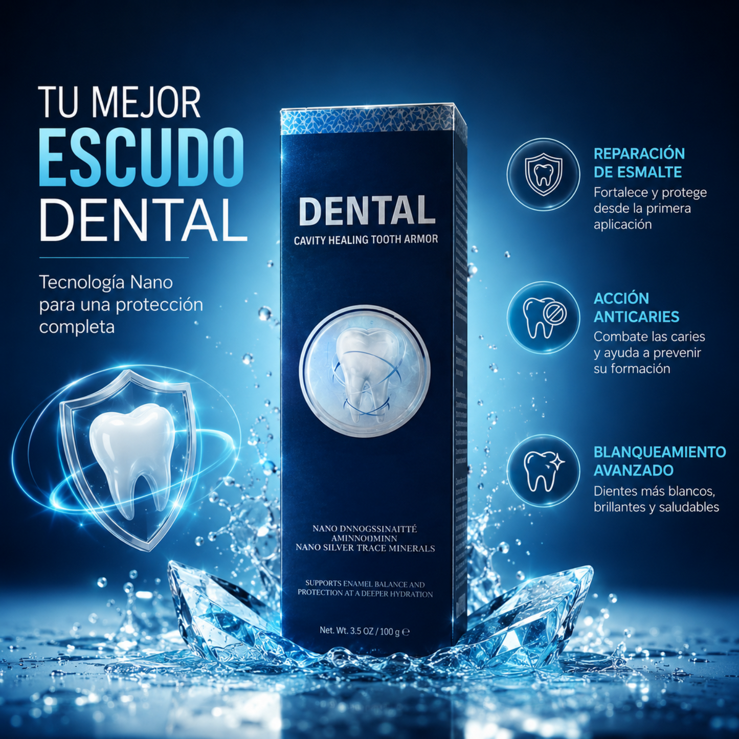 Gel Avanzado de Protección Dental - Dental Cavity Healing